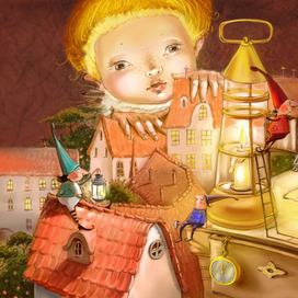 ...сказочные гномики им построят домики,домики кирпичные,крыши черепичные...