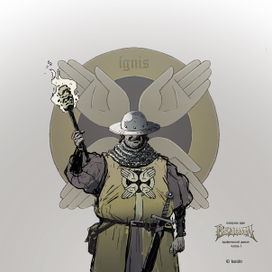 Графический роман «Ведьма» визуальная концепция ордена инквизиторов.