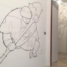 игрок в хокей 