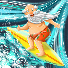 Дед Мороз в отпуске