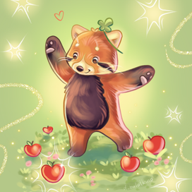 красная панда 