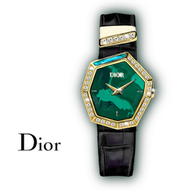 Иллюстрация часов в технике реализм 