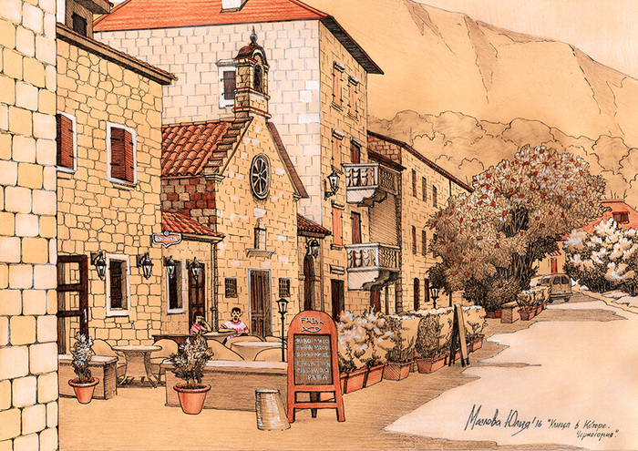 Улица в Которе. Черногория