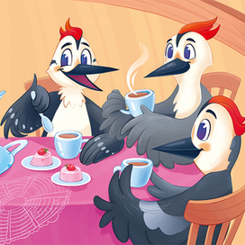 Чаепитие у дятлов