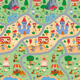 Иллюстрация для ковриков – Средневековье