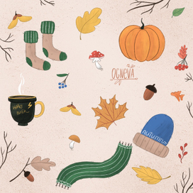 Стикеры Осень 