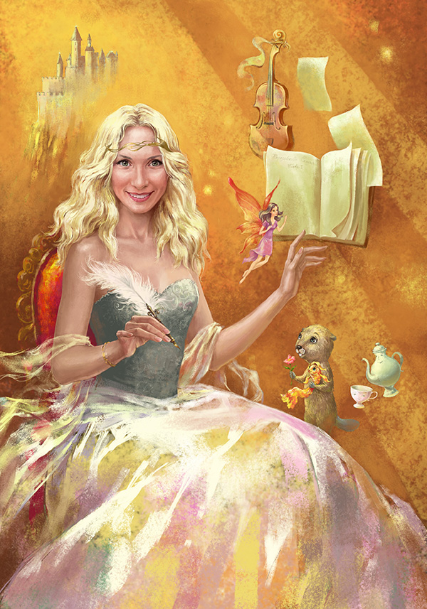 Создательница сказок (портрет Неклюдовой А.)