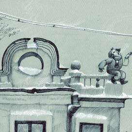 Лёгкий флирт на морозе.