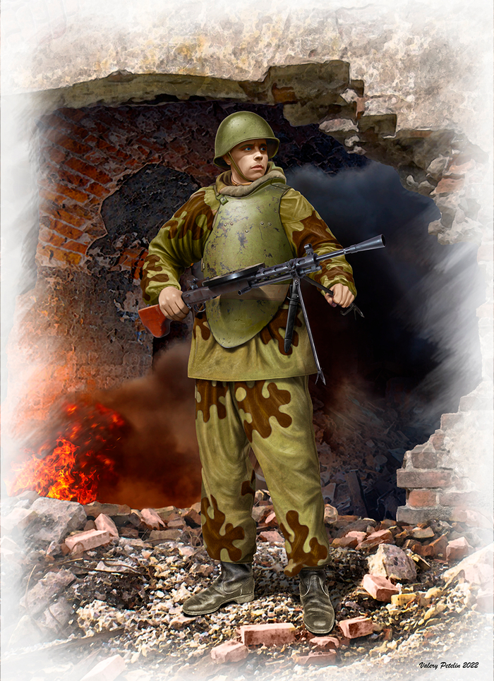 Солдат инженерно-штурмовой бригады (бокс арт для ICM)