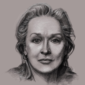 Портрет Мерил Стрип ( Meryl Streep)