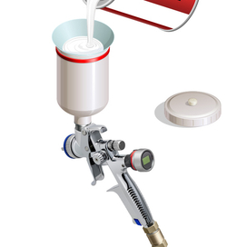 Наливание краски