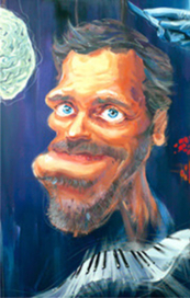 Caricature of Hugh Laurie