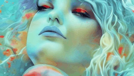 "Eliza" Живописная анимация нейросети. 