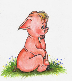 наказанный поросенок