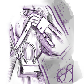 Иллюстрация в стиле скетч