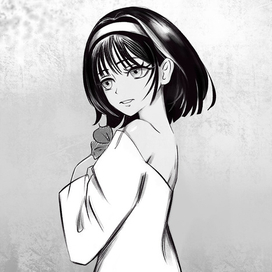 Девушка с цветком