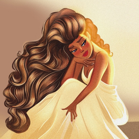 Девушка в желтом платье DTIYS