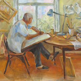 Художник за работой