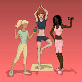 Девушки за здоровый образ жизни