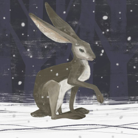 Зайка ночью 