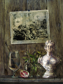 Натюрморт с офортом Рембрандта2