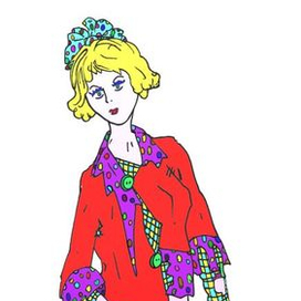 Девушка с сумкой в виде птицы