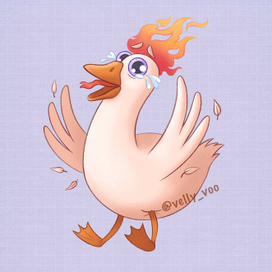 Стикер по имени Гуся