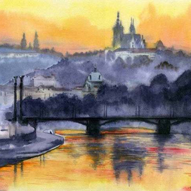 Вечер. Прага