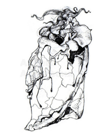 картина из триптиха образов "Плач розы"