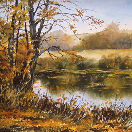 Рыжая красавица осень