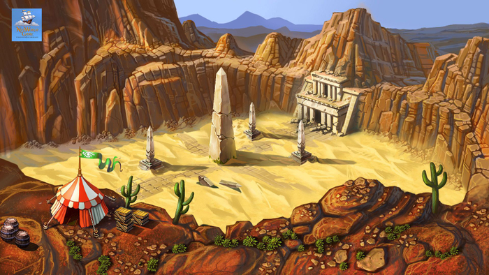 Мультяшная серия - Древняя пустыня 1 ( тестовое задание)