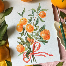 Мандариновый букет