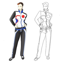 Эскиз спорткостюма