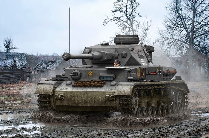 Pz IV Ausf F2( commission artwork )