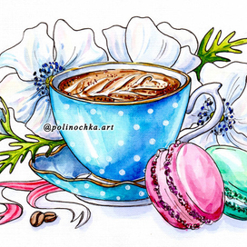 Цветочное чаепитие - Белые анемоны