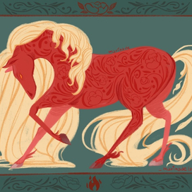 Открытка огненной лошади 2026