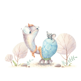 Черепашка и мышь