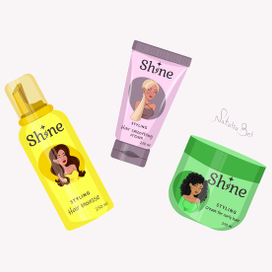 Этикетка с персонажами для стайлинга