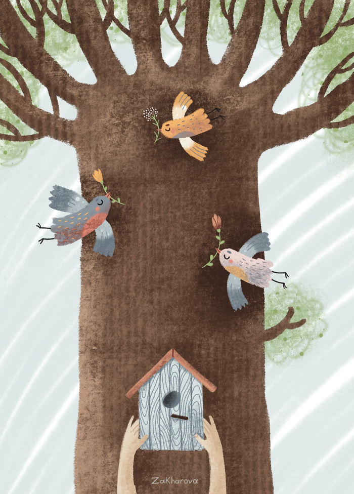 Весенняя открытка