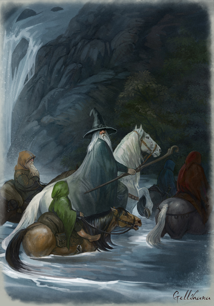 Хоббит, переход реки