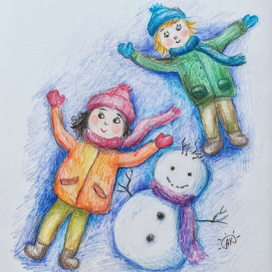 Ура-а-а, снег! 