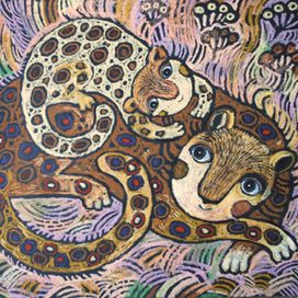 В утренней сиреневой траве