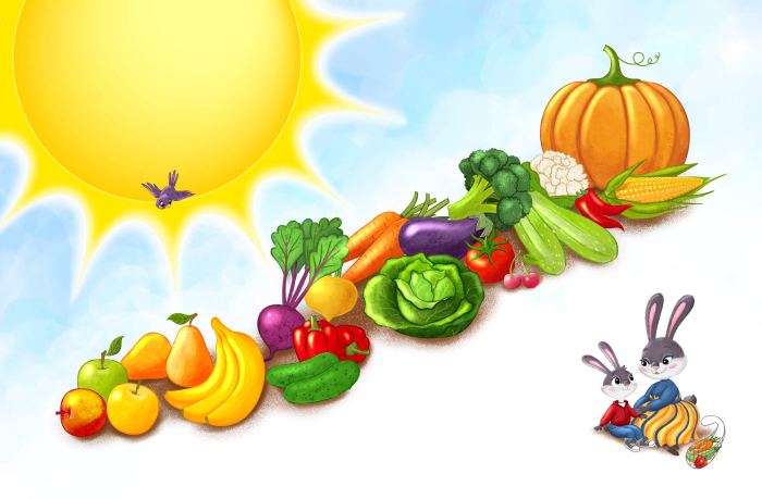 О полезности овощей и фруктов 