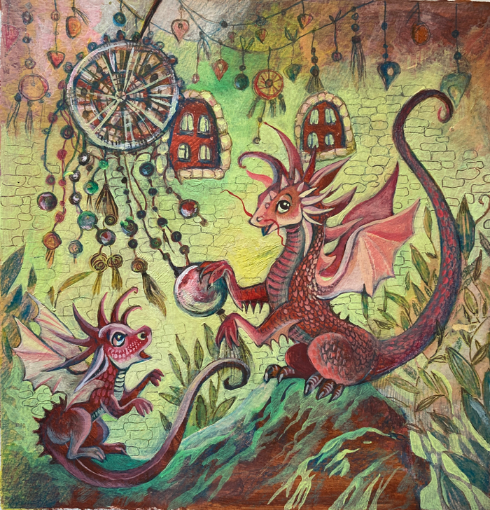 Драконы для календаря 2024