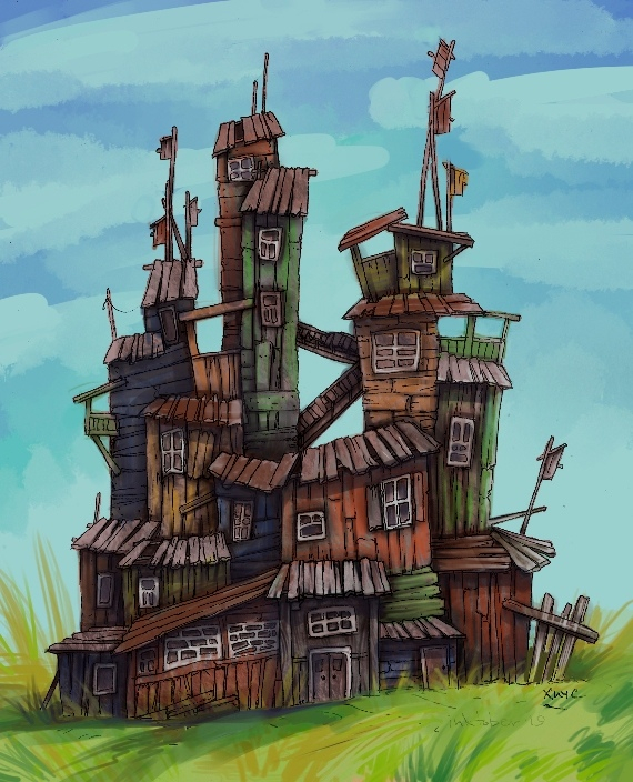 Старый деревянный дом