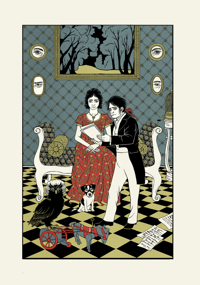 Иллюстрация-3 к Э. Т. А. Гофману "Песочный человек" / E. T. А. Hoffmann "Der Sandmann