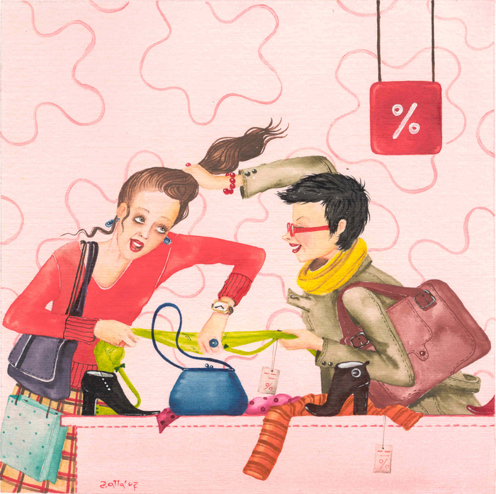 На распродаже 