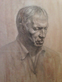 Академический рисунок головы мужчины