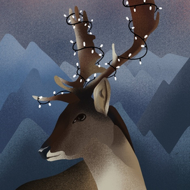 Новогодний олень