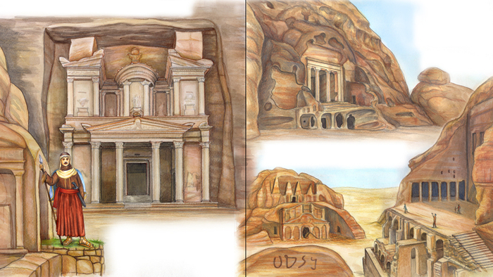 Петра. Фрагмент разворота